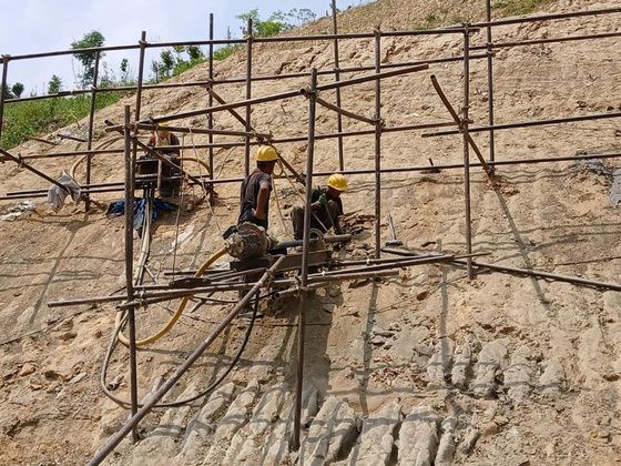 Slope protection on the Kathmandu–Terai Fast Track